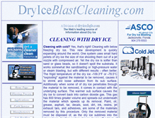 Tablet Screenshot of dryiceblastcleaning.com